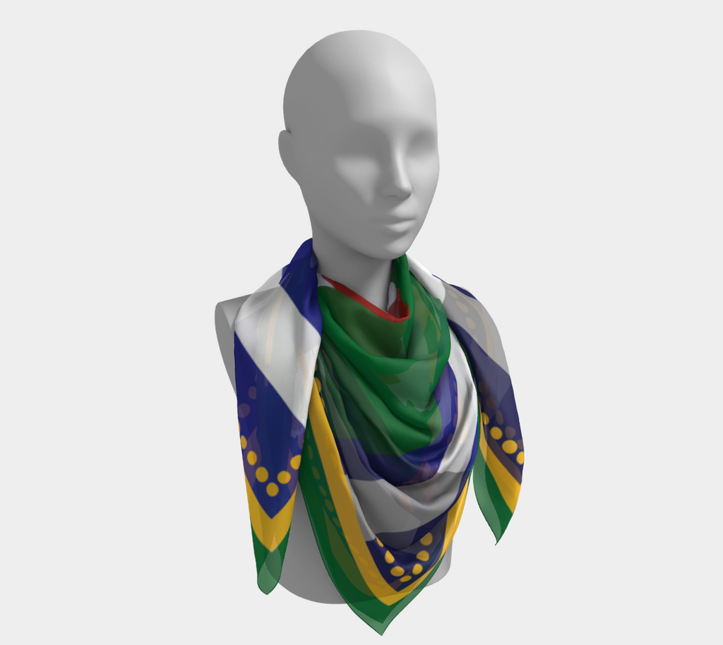 Wine Legs Country Club Art Scarf