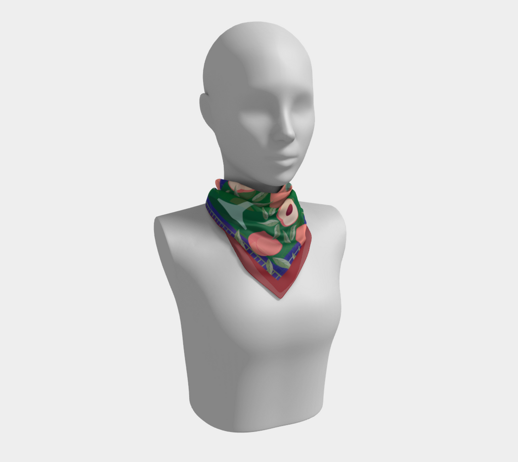 Wine Legs Peachy Art Scarf