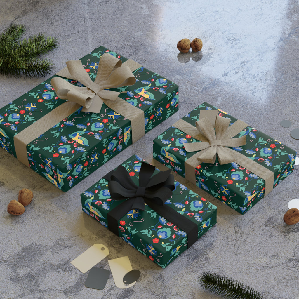 Festive Woodland Gift Wrapping Paper Roll