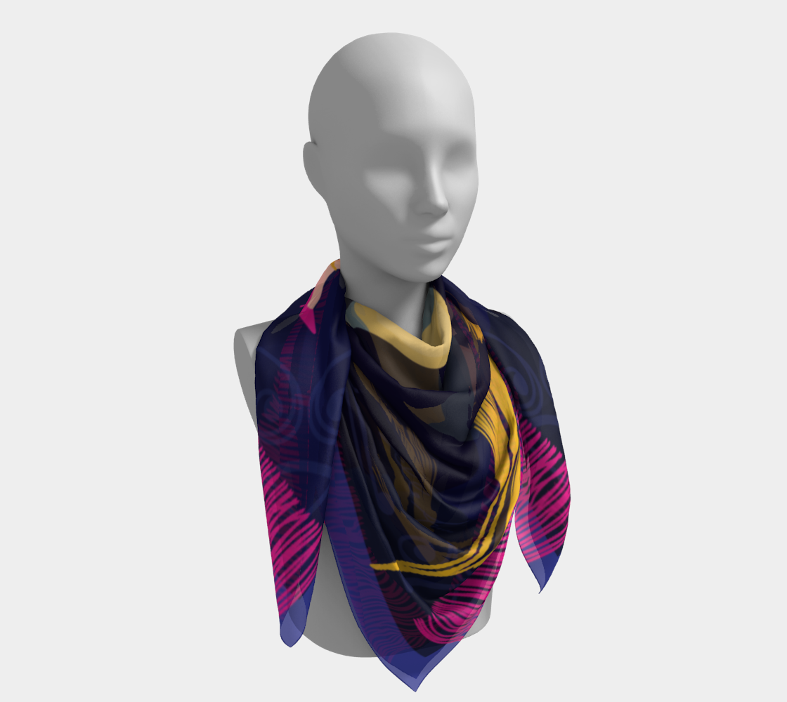 Wine Legs Tassels Art Scarf