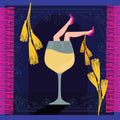 Wine Legs Tassels Art Scarf