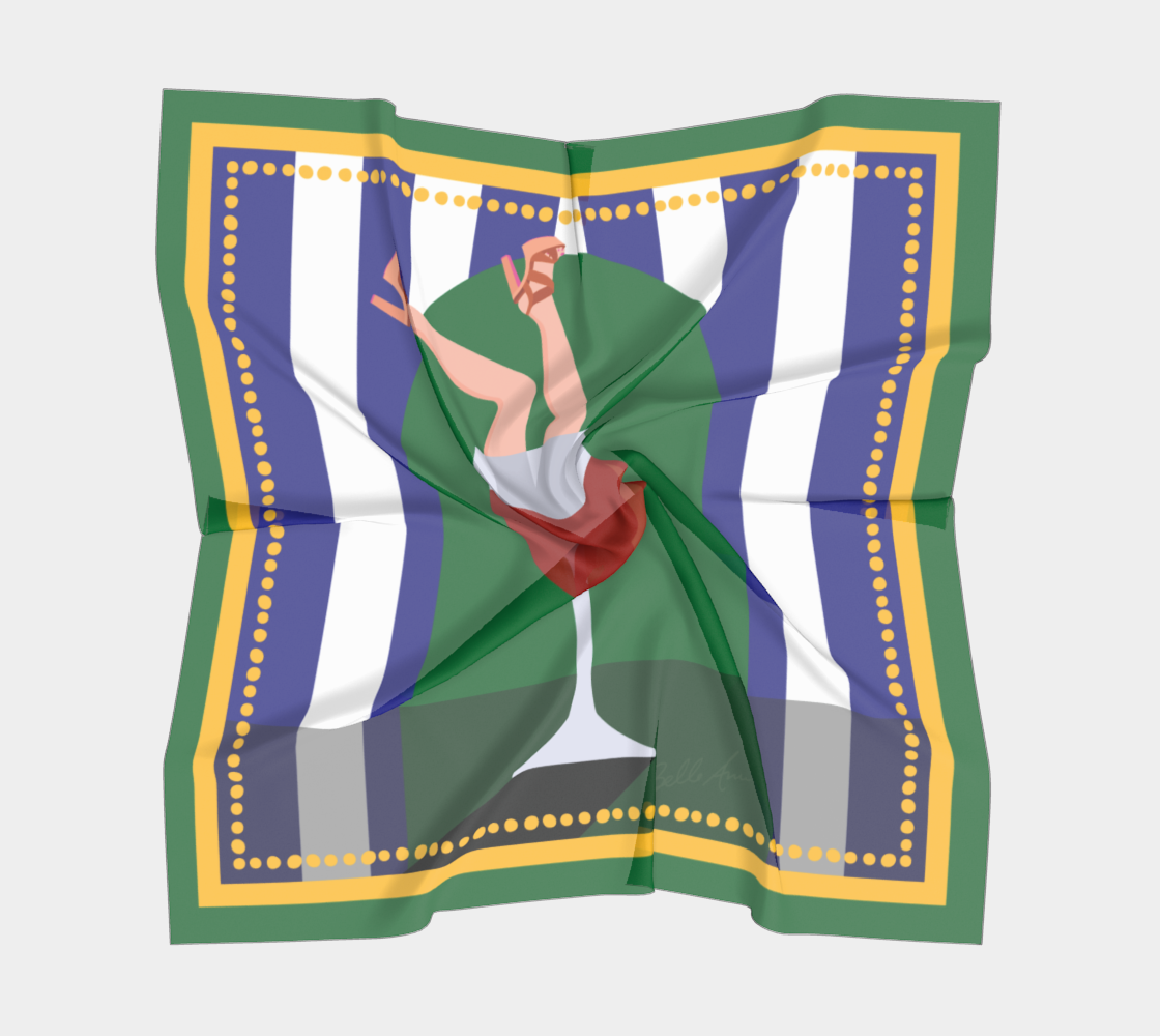 Wine Legs Country Club Art Scarf