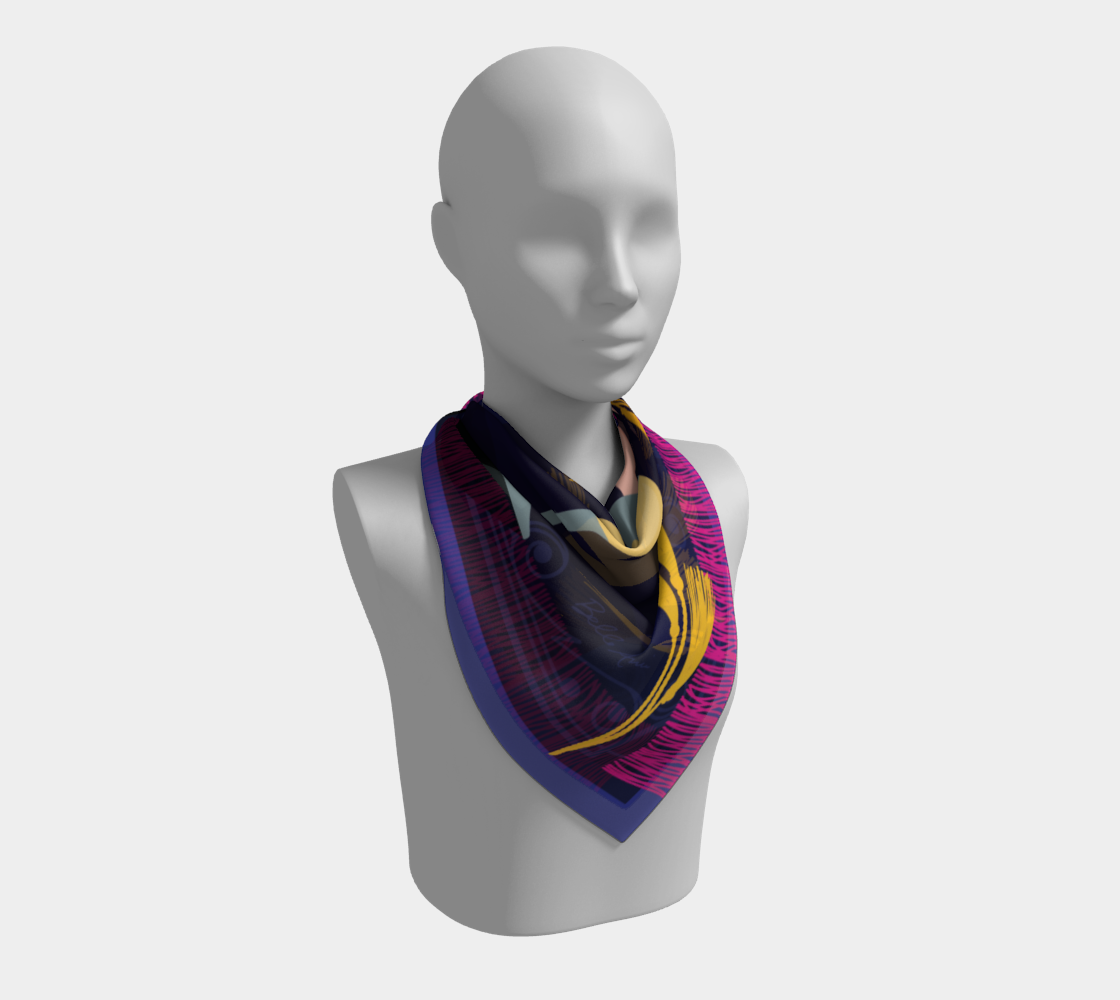 Wine Legs Tassels Art Scarf