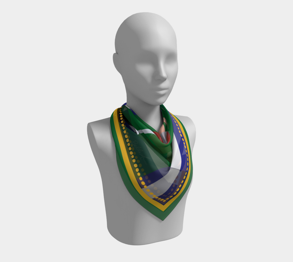 Wine Legs Country Club Art Scarf