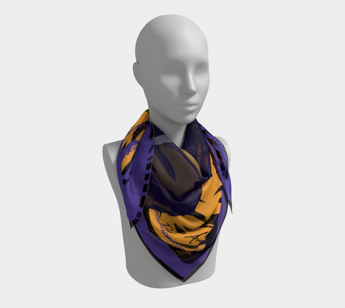 Wine Legs Tiger Art Scarf -