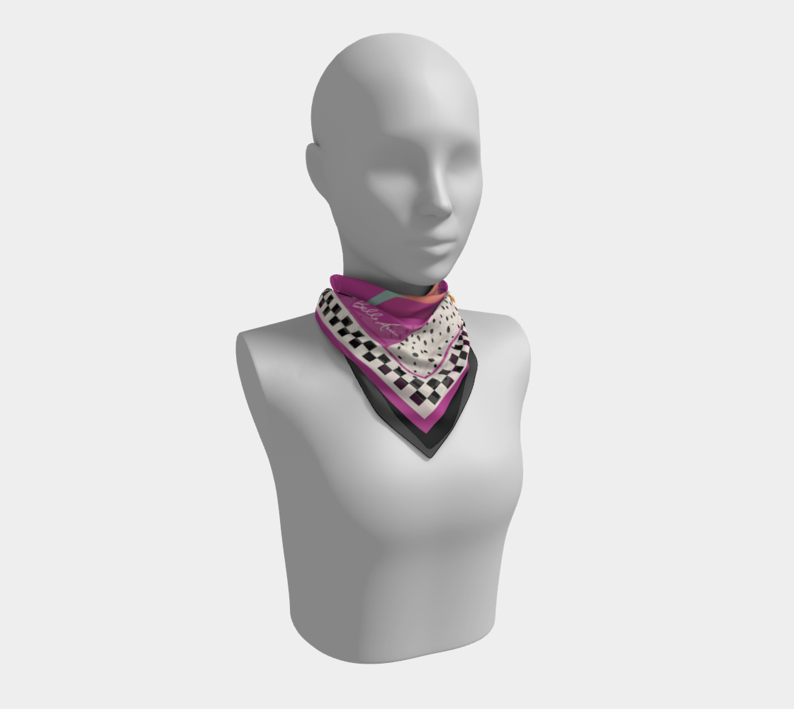 Wine Legs Dragon Fruit Art Scarf