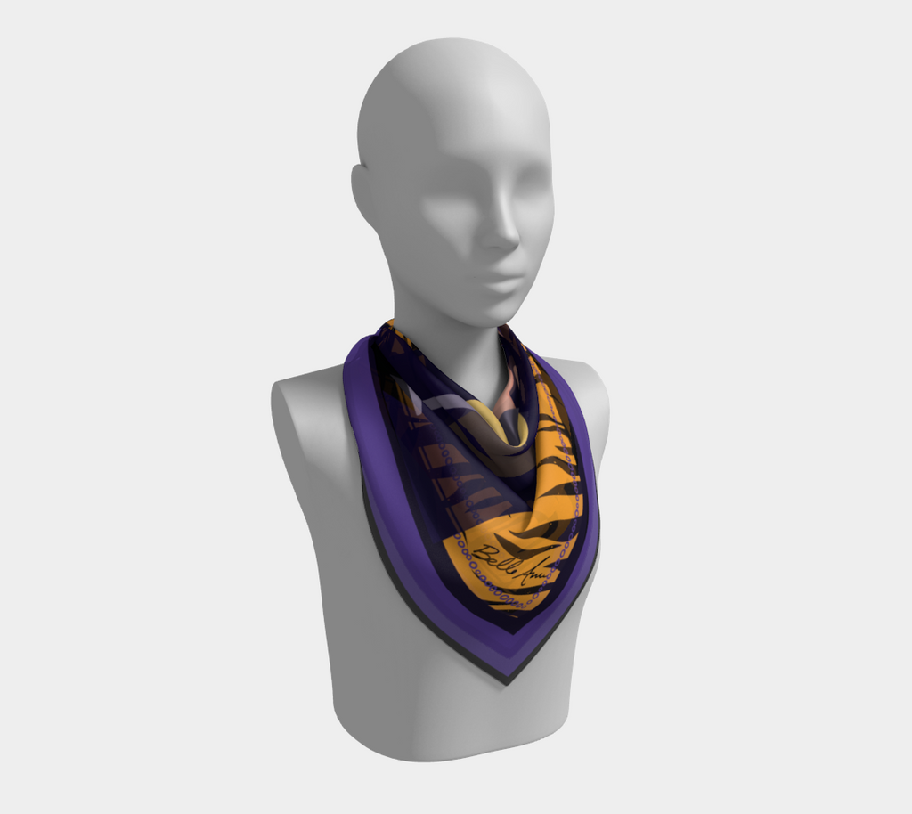 Wine Legs Tiger Art Scarf -
