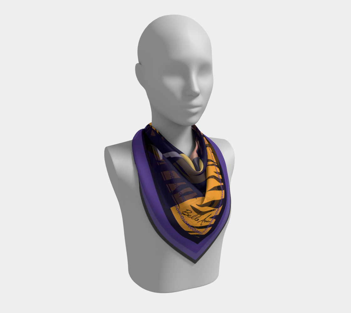Wine Legs Tiger Art Scarf -